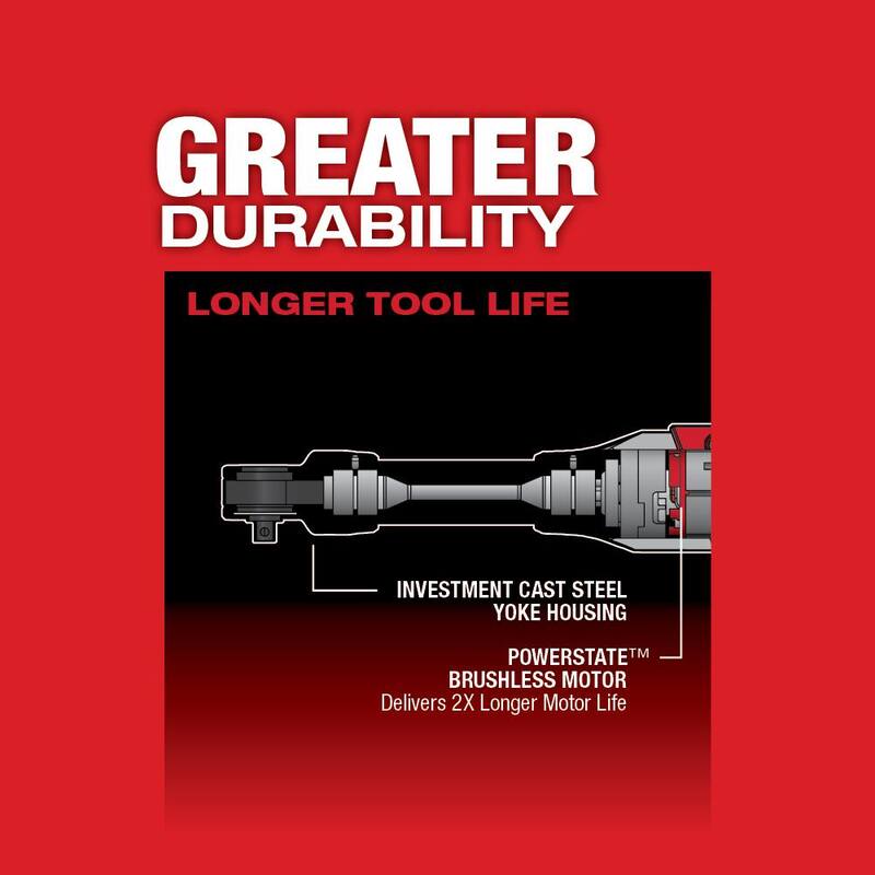 Juego de Trinquete Extendido Inalámbrico Milwaukee M12 FUEL 12V de Iones de Litio sin Escobillas de 1/4 pulgadas con Batería M12 2.0Ah - 2559-21-48-11-2420