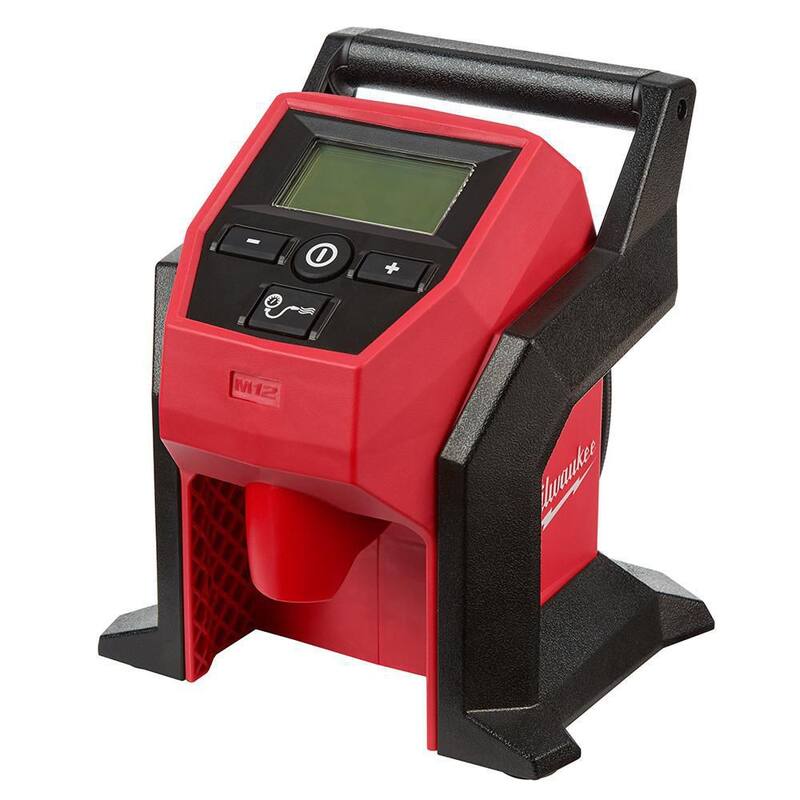 Milwaukee M12 FUEL 12V Lithium-Ion sin escobillas inalámbrico de alta velocidad 1/4 in Kit de trinquete con inflador compacto M12 - 2566-22-2475-20