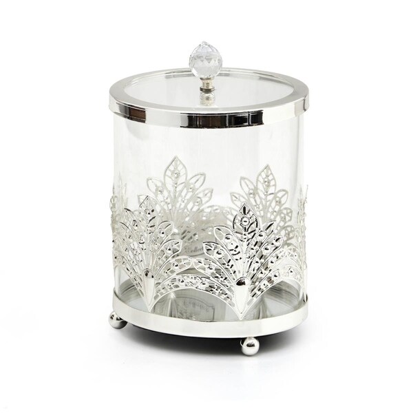 Alimentacion 4.7 x 6.7 in. Glass Candy Jar with Gold - AL2753041