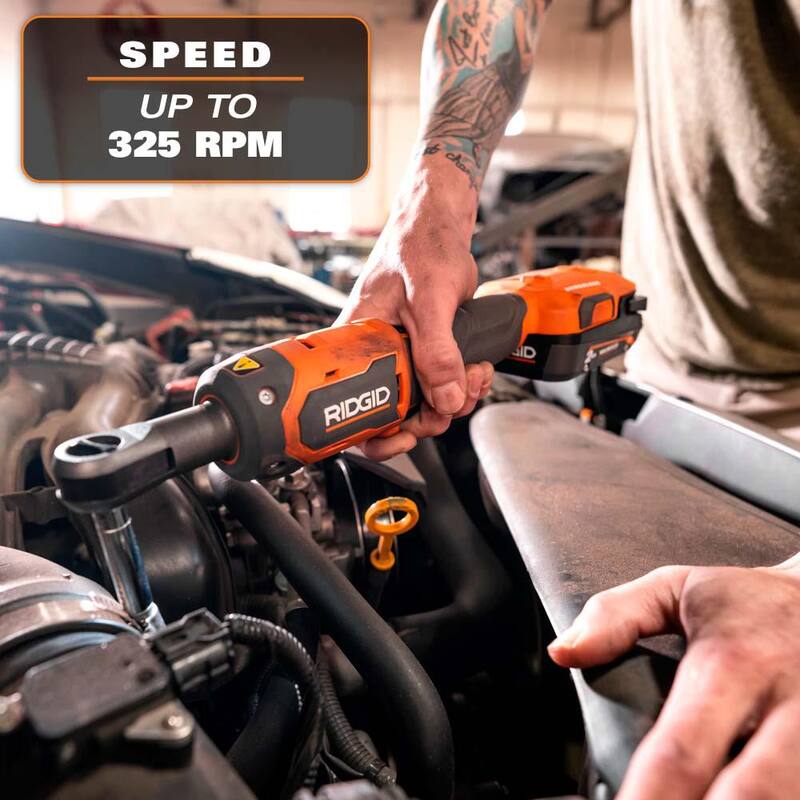 RIDGID 18V Llave de trinquete inalámbrica sin escobillas de 1/4 de pulgada (Herramienta solamente) - R866010B