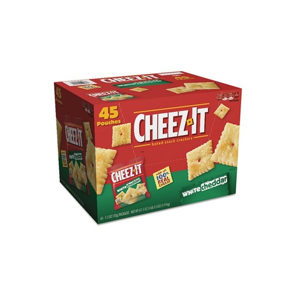 Kelloggs Sunshine, Cheez-It Crackers, 1.5 Oz Bag, White Cheddar, 45PK - 10892