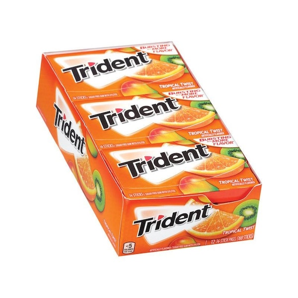 Trident Trident Sugar Free Tropical Twist Chewing Gum 14 pk - 120488