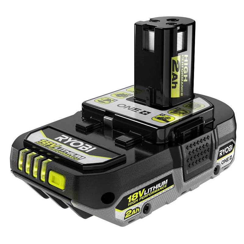 RYOBI ONE+ 18V Llave de trinquete extendida inalámbrica sin escobillas de 1/4 de pulgada con (1) batería de 2.0 Ah y cargador - PBLRC01K1
