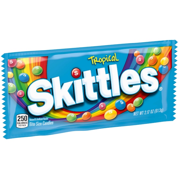 Skittles Skittles Tropical Singles 2.17 oz. Pouch, PK360 - 108228