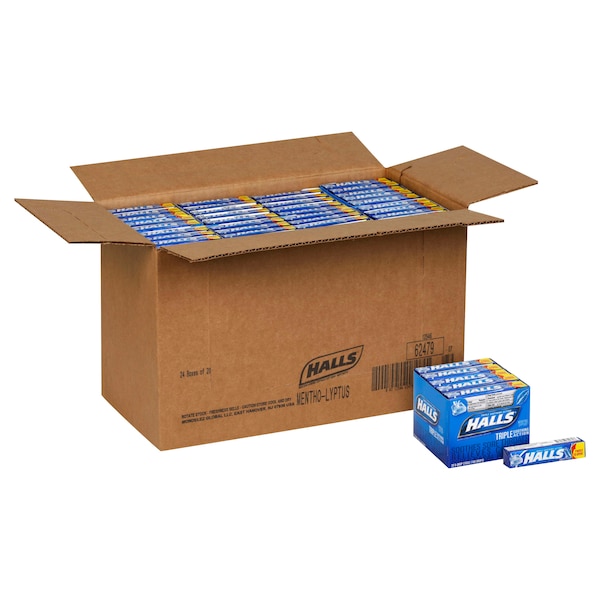 Halls Halls Menthol Lyptus Cough Drops 9 Count, PK480 - 62479