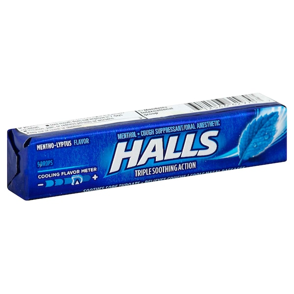 Halls Halls Menthol Lyptus Cough Drops 9 Count, PK480 - 62479