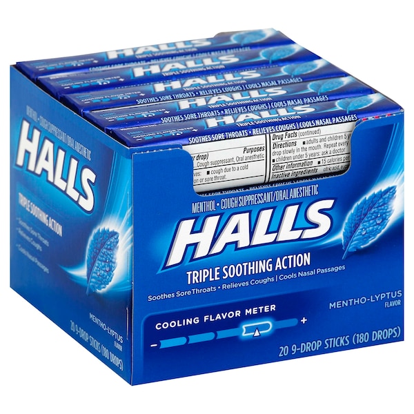 Halls Halls Menthol Lyptus Cough Drops 9 Count, PK480 - 62479
