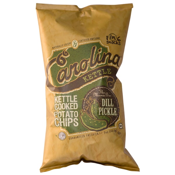 1 In 6 Snacks 1 in 6 Snacks Carolina Dill Pickle Potato Chips 5 oz Bagged - 10634