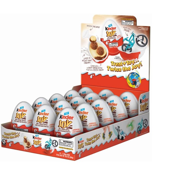 Ferrero Rocher Ferrero Kinder Joy Cream With Cocoa Wafer Bites Candy .7 oz., PK60 - 57102