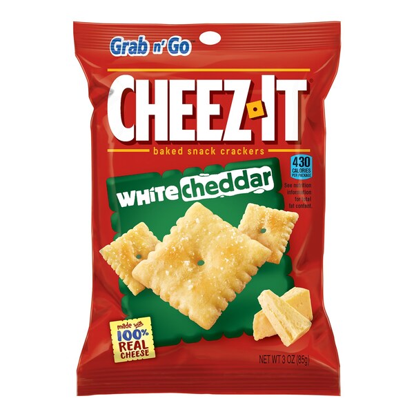 Cheez-It Cheez-It White Cheddar Crackers 3 oz Pegged - 2410031532