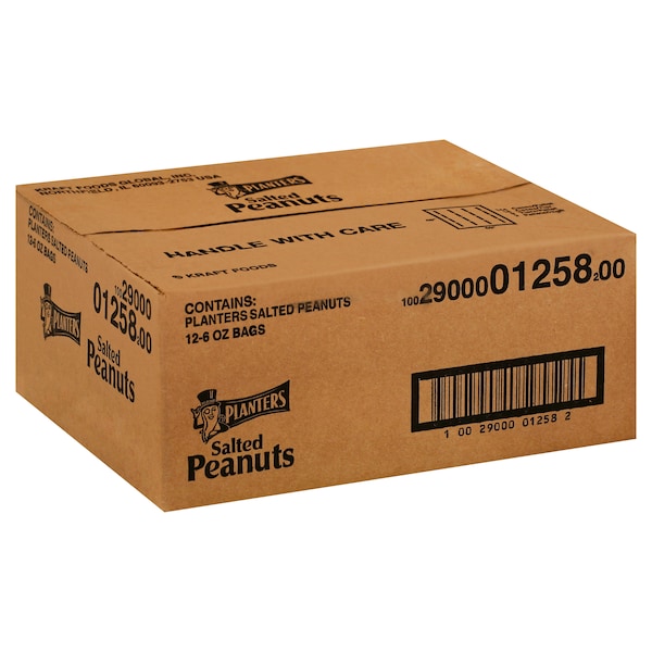 Planters Planters Salted Peanuts 6 oz. Bag, PK12 - 10029000012582