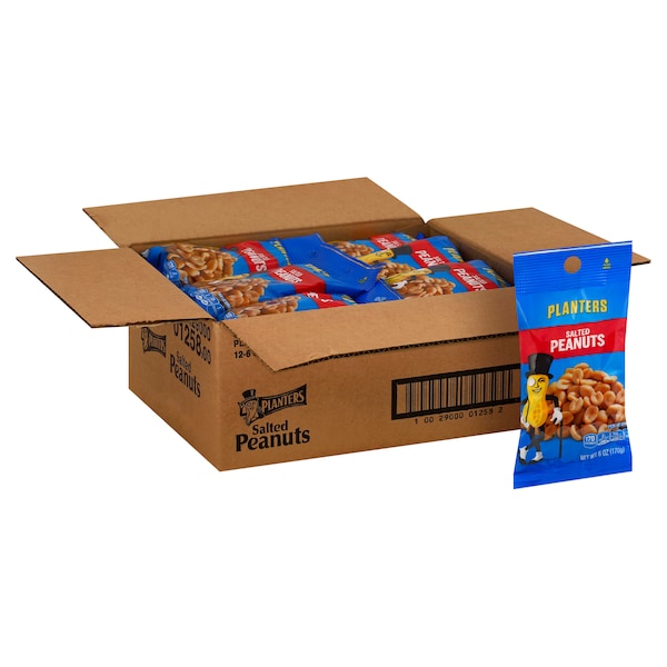 Planters Planters Salted Peanuts 6 oz. Bag, PK12 - 10029000012582