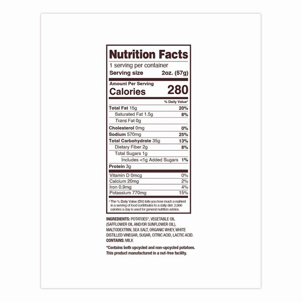 Uglies Kettle Potato Chips, Salt and Vinegar, 2 oz Bags, 24PK - DFN26104