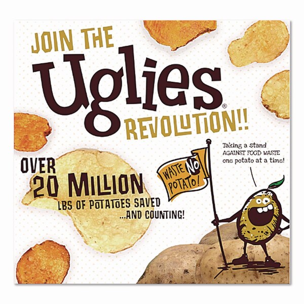 Uglies Kettle Potato Chips, Salt and Vinegar, 2 oz Bags, 24PK - DFN26104