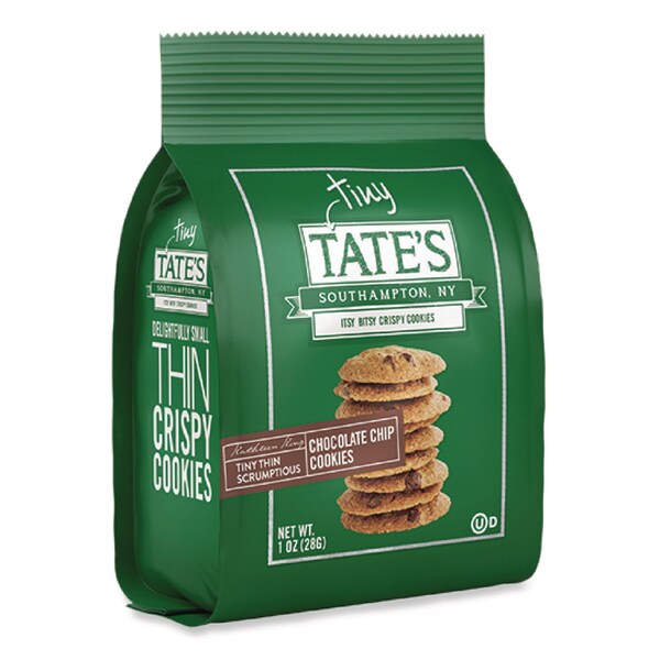 Tates Bake Shop Tiny Tate's Chocolate Chip Cookies, 1 oz Pack, 24PK - TBS00164