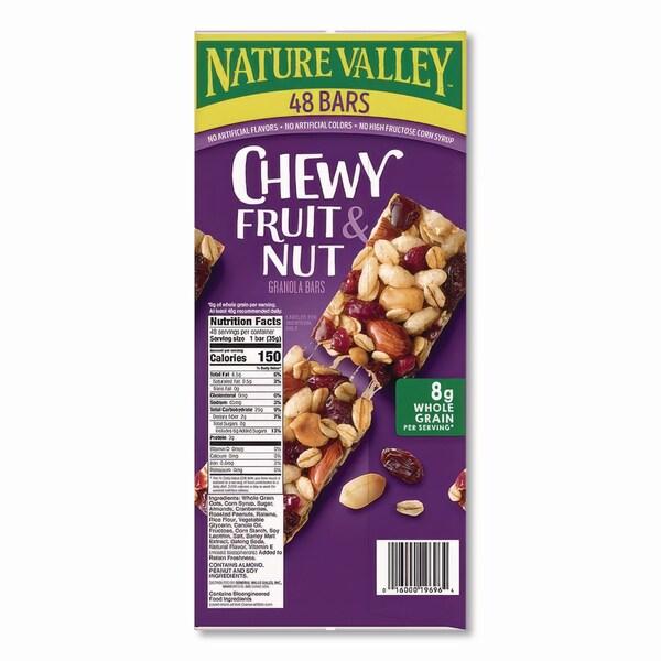 Nature Valley Granola Bars, Chewy Fruit and Nut Trail Mix, 1.2 oz Pouch, 48PK - 220-00532
