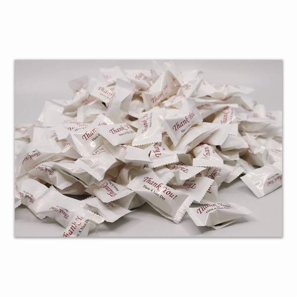 Stewart Superior Thank You Have a Nice Day Mints, White Buttermint, Individually Wrapped, 1000PK - CJ-3007 B