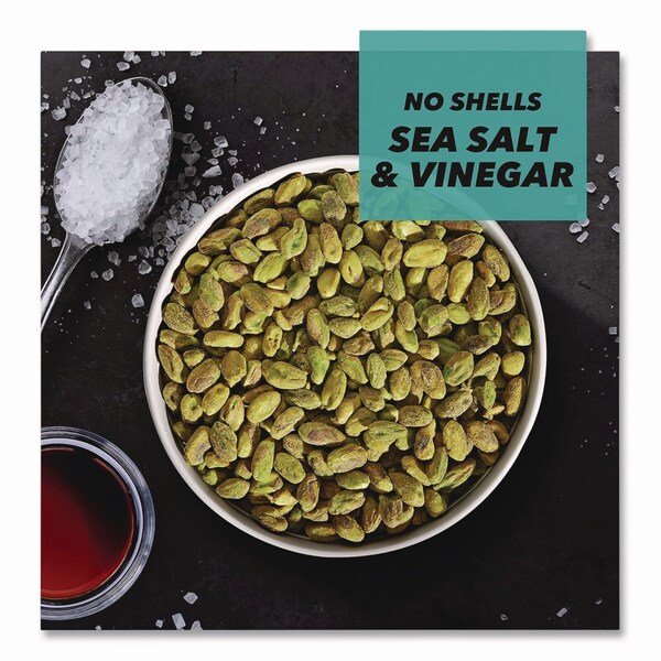 Paramount Farms Wonderful No Shells Pistachios, Sea Salt and Vinegar, 2.25 oz Bag, 8PK - PAR70033