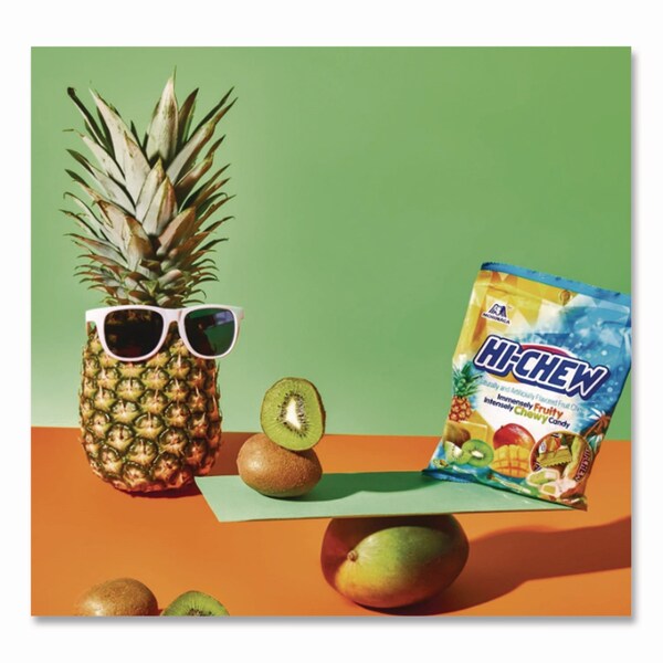Hi-Chew Fruit Chews, Tropical, Peg Bag 3.53 oz, 6PK - MOR00434