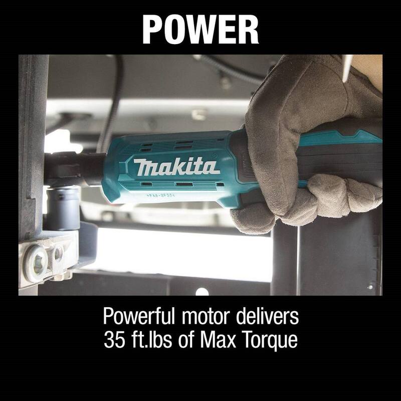 Llave de trinquete cuadrada inalámbrica de iones de litio LXT de 18V 3/8 in./1/4 in. de Makita (sólo herramienta) - XRW01Z