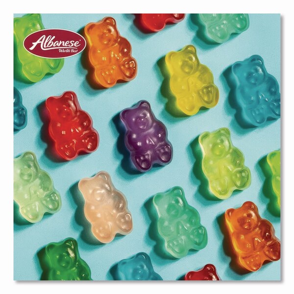 Albanese Worlds Best Gummi Bears, 12 Assorted Fruit Flavors, 5 lb Bag - ACG51200