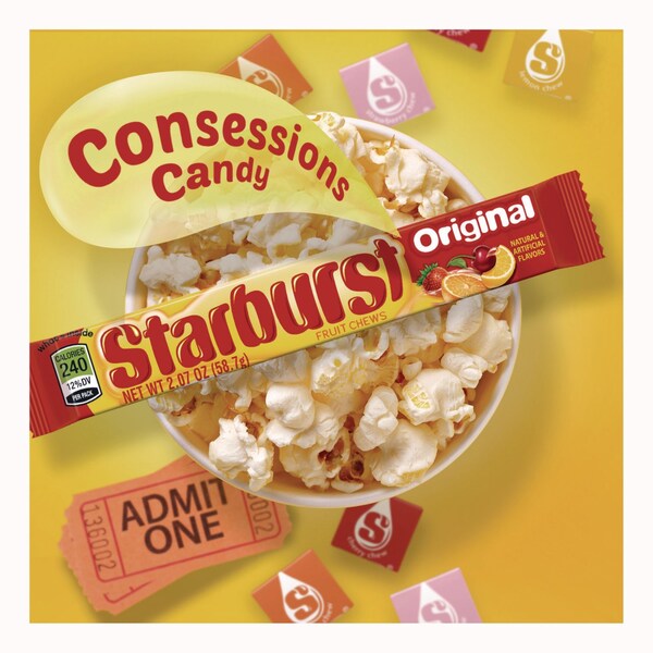 Starburst Original Fruit Chews, Cherry; Lemon; Orange; Strawberry, 12 Pieces, 36PK - MMM01151