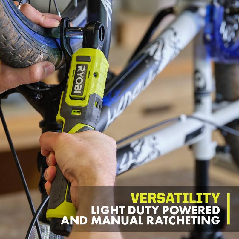 RYOBI Juego de Trinquete USB de Litio de 3/8 pulg. con batería de 2.0 Ah y cable de carga USB - FVRC51K