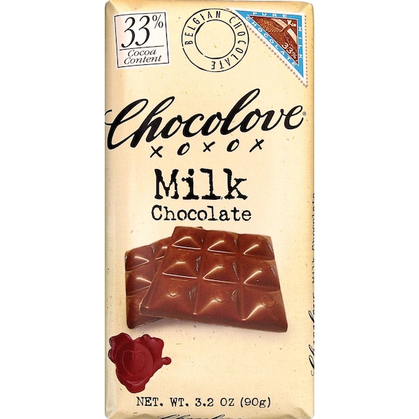 Chocolove Chocolove Milk Chocolate Bar 3.2 oz. Bar, PK144 - 130