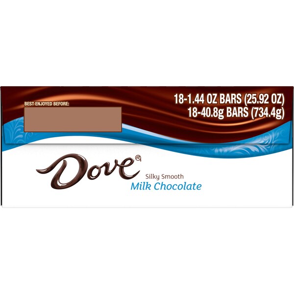 Dove Chocolate Dove Milk Chocolate Singles 1.44 oz. Bar, PK216 - 267369