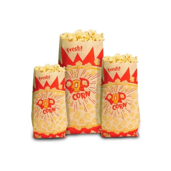 Paragon International Paragon Popcorn Bags 1.5 oz 1000/Case - 1030