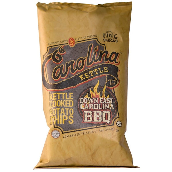1 In 6 Snacks 1 in 6 Snacks Carolina Down East BBQ Potato Chips 5 oz Bagged - 10632