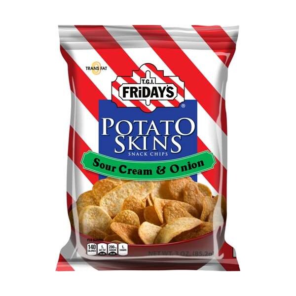 Tgi Fridays TGI Friday's Sour Cream & Onion Potato Skins 3 oz. Bag, PK6 - 30131
