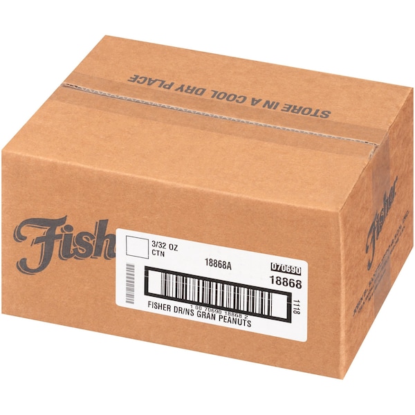 Fisher Fisher Dry Roasted Granulated Peanuts No Salt 32 oz., PK3 - 18868A