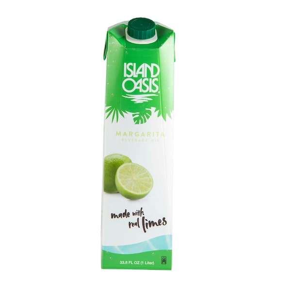 Island Oasis Aseptic Margherita Frozen Drink And Smoothie Mix 1 Liter Carton, PK12 - 20365