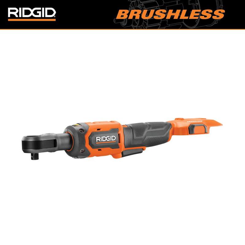 Llave de trinquete inalámbrica sin escobillas de 3/8 pulgadas RIDGID de 18V (herramienta solamente) - R866011B