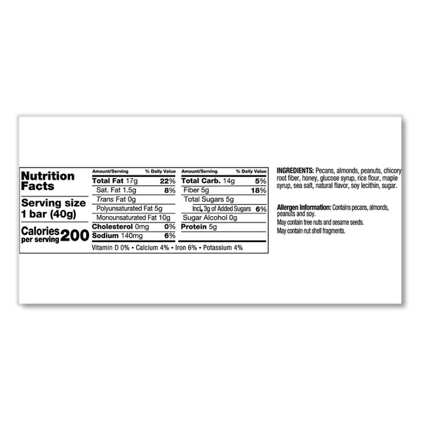 Kind Nuts and Spices Bar, Maple Glazed Pecan and Sea Salt, 1.4 oz Bar, PK12 - 17930