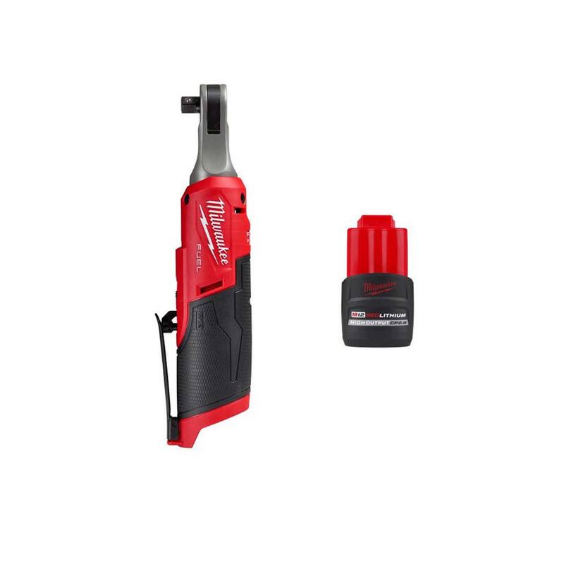 Milwaukee M12 FUEL 12-Volt Lithium-Ion Brushless Cordless High Speed 3/8 in. Ratchet w/CP High Output 2.5 Ah Battery Pack - 2567-20-48-11-2425

Llave de trinquete inalámbrica Brushless de alta velocidad de 3/8 pulgadas Milwaukee M12 FUEL de 12 voltios con batería de litio de alta capacidad de 2.5 Ah - 2567-20-48-11-2425