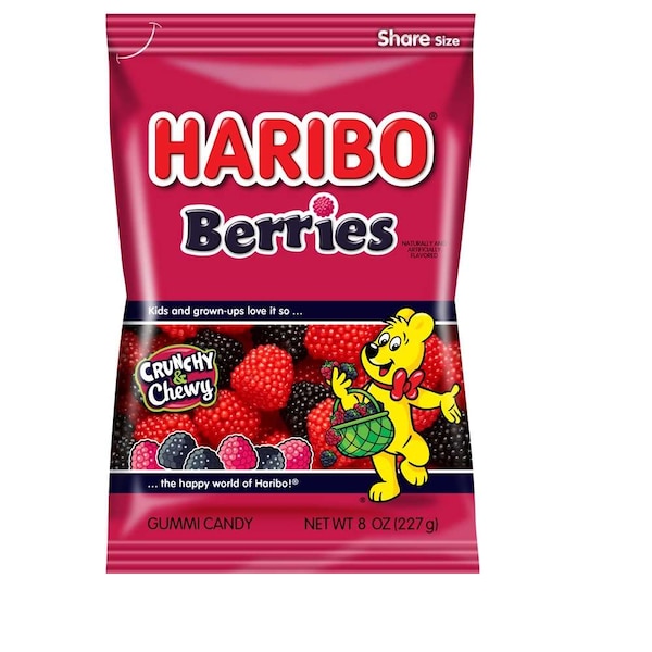 Haribo Haribo Confectionery Berries 8 oz. Bag, PK10 - 30006