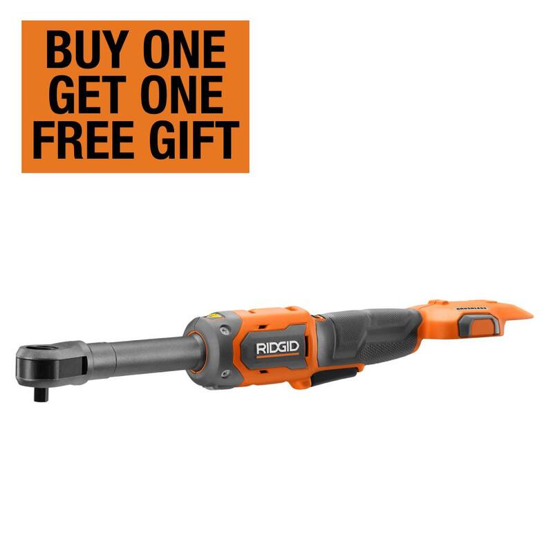 Llave de trinquete extendida inalámbrica de 3/8 pulgadas sin escobillas RIDGID de 18V (Herramienta solamente) - R866021B