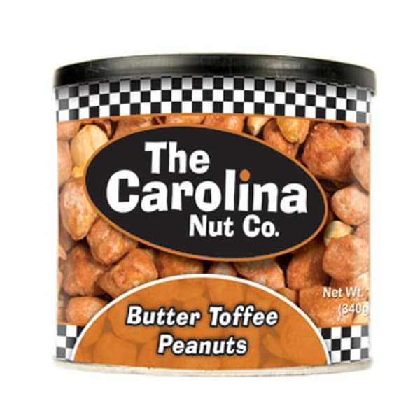 The Carolina Nut Co Carolina Nut Co. Butter Toffee Peanuts 12 oz Can - 11047