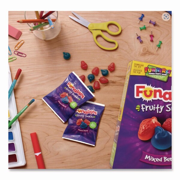 Ferrara Funables Fruity Snacks, Mixed Berry, 2.5 oz Bag, 48PK - FER05475