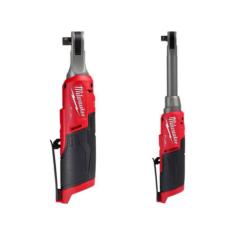 Llave de trinquete Milwaukee M12 FUEL 12V Litionio-Ion 3/8 pulgadas sin escobillas con trinquete inalámbrico de alta velocidad M12 3/8 pulgadas de alcance extendido - 2567-20-2569-20.