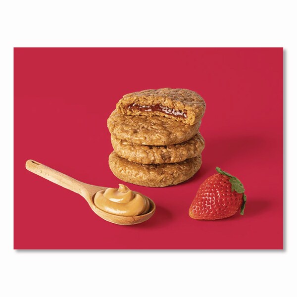 Bobos PB and J Variety Pack, Peanut Butter/Grape and Peanut Butter/Strawberry, 2.1 oz Bar, 12PK - BBO00478