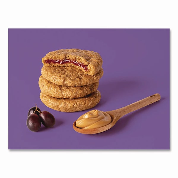 Bobos PB and J Variety Pack, Peanut Butter/Grape and Peanut Butter/Strawberry, 2.1 oz Bar, 12PK - BBO00478