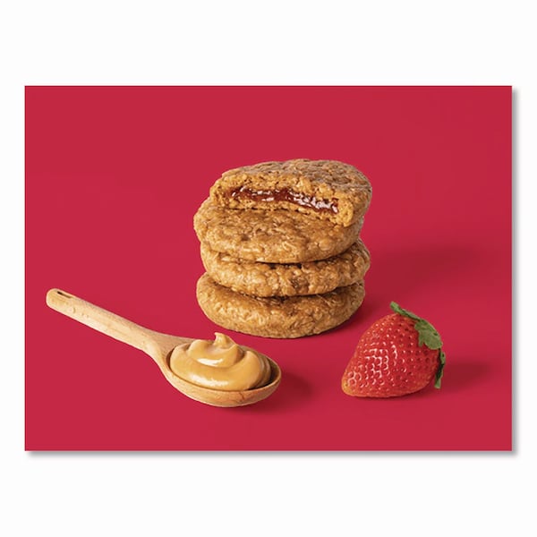 Bobos PB and J Variety Pack, Peanut Butter/Grape and Peanut Butter/Strawberry, 2.1 oz Bar, 12PK - BBO00478
