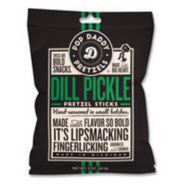 Pop Daddy Dill Pickle Pretzel Sticks, 3 oz Bag, 15PK - OPD00561