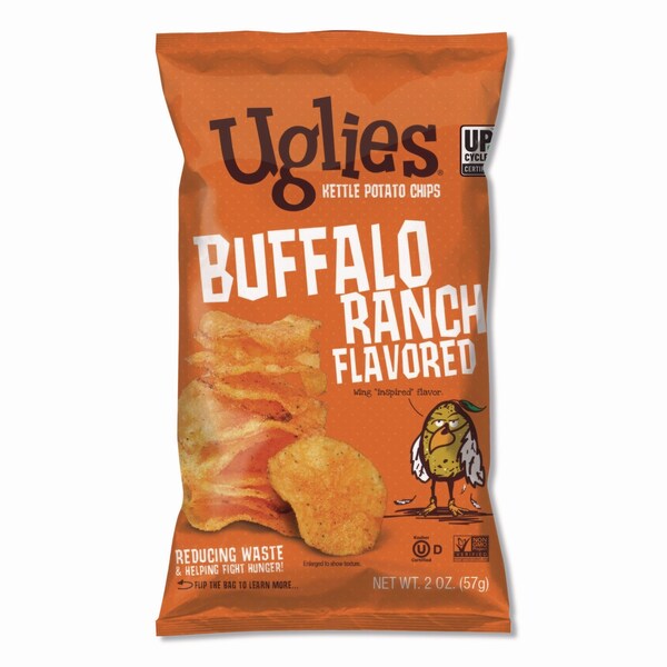 Uglies Kettle Potato Chips, Buffalo Ranch, 2 oz Bags, 24PK - DFN26181