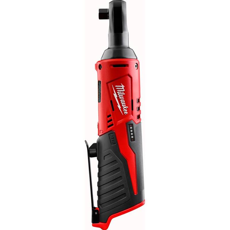 Llave de trinquete inalámbrica de 3/8 pulgadas Milwaukee M12 de 12V de iones de litio con batería M12 de 2.0Ah - 2457-20-48-11-2420