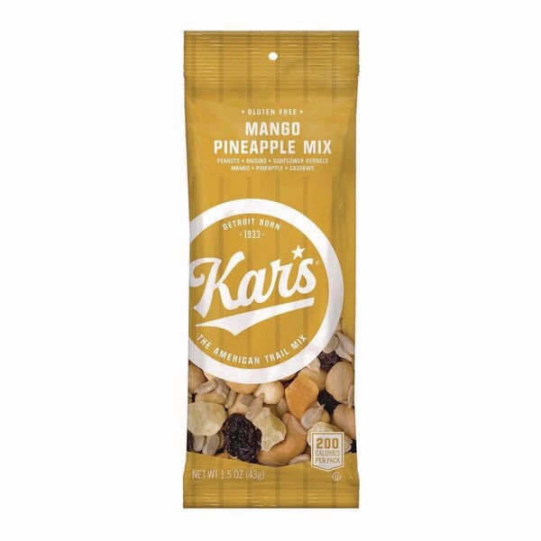 Kars Trail Mix Variety Pack, Mango Pineapple/Sweet N Spicy/Yogurt Apple Nut, 24PK - KAR08363