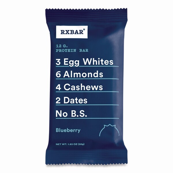 Rxbar Adult Bars, Blueberry, 1.83 oz Bar, 12PK - CGO00426